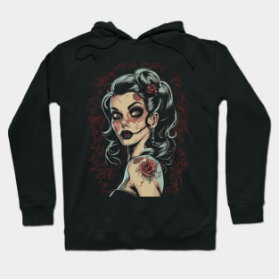 Tattoo Zombie Chick One Hoodie